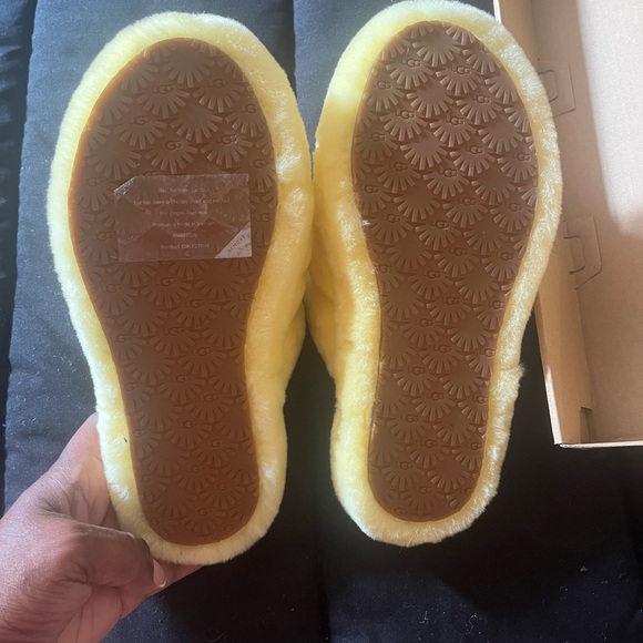 Yellow Ugg Sandals.  They are new.  I purchased the shoes but never wore them. - Picture 2 of 4